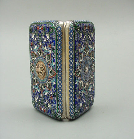 Russian Silver Gilt and Cloisonné Enamel Cigarette Case - Shapiro ...